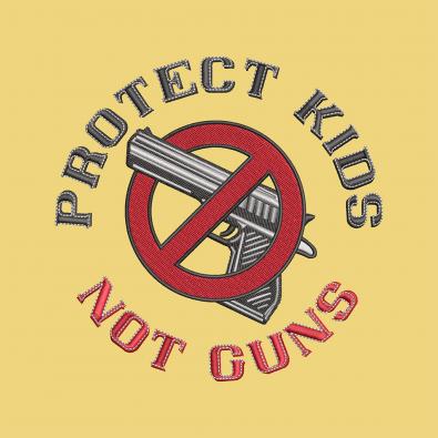 Protect Kids Not Guns Free Embroidery Patterns | Cre8iveSkill