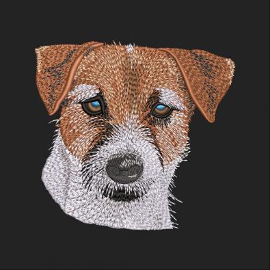 Jack Russell Terrier Dog Embroidery