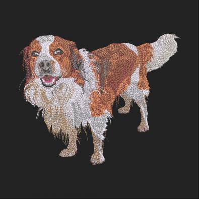 Spanial Dog Embroidery Design