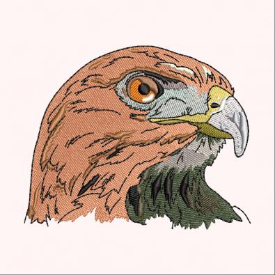 Eagle Face Embroidery Design