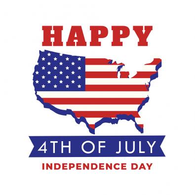Vector Art Design Happy Independence Day 4th of July