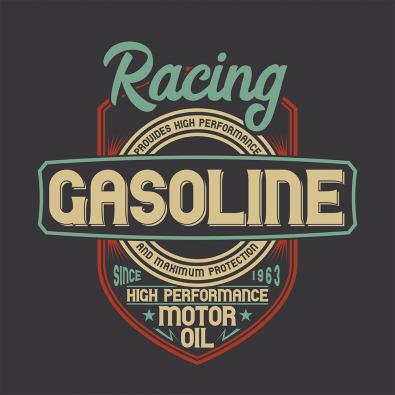 Racing Gasoline Vector Graphic Design