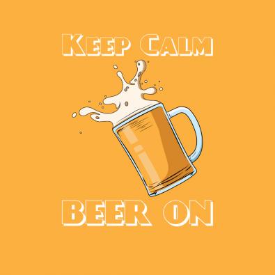 Cre8iveSkill's Vector Art Design Keep Calm Beer Is On