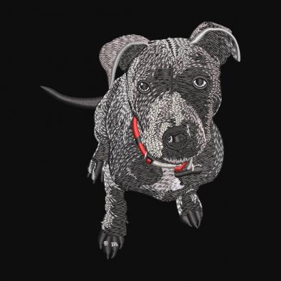 Innocent Dog Embroidery Design - Cre8iveSkill