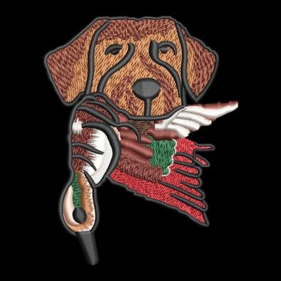 Embroidery Design Hunting Dog