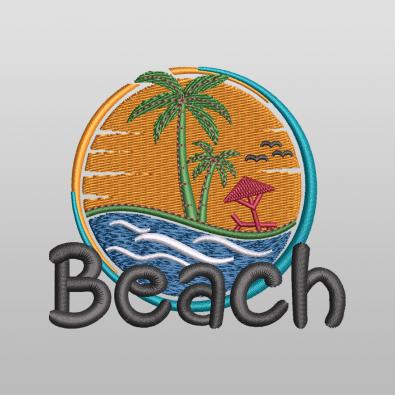 The Beach Is Calling Embroidery Design - Cre8iveSkill