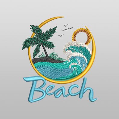 Beach Waves Embroidery Design - Cre8iveSkill