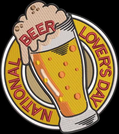 National Beer Lovers Day Embroidery Design-Cre8iveskill