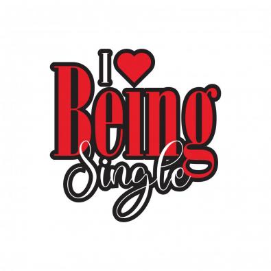 I Love Being Single Vector Art Design - Cre8iveSkill