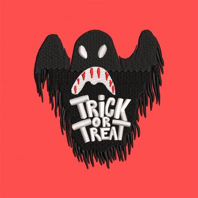 Trick Or Treat Bat Machine Embroidery Design | Cre8iveSkill