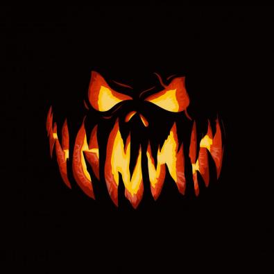Scary Pumpkin Face Vector Design-Cre8iveSkill