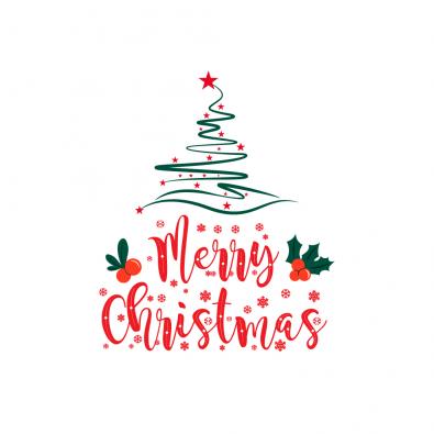 Merry Christmas Vector Graphic Design - Cre8iveSkill