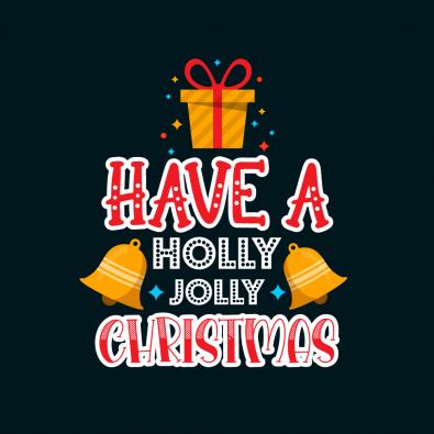 Have A Holly Jolly Christmas Vector Graphic Design - Cre8iveSkill