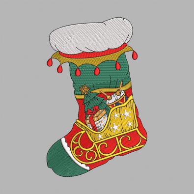 Christmas Stocking Embroidery Design | Cre8iveSkill