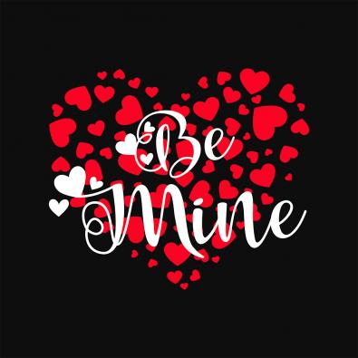 Be Mine Heart Vector Art Design | Cre8iveSkill
