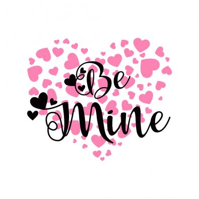 Be Mine Valentine Vector Art Design - Cre8iveSkill