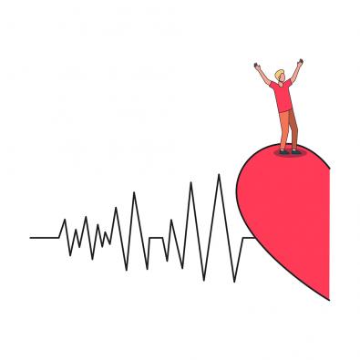 Valentine boy Heart Vector Art Design