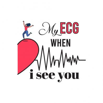 My Heartbeat ECG For Him Vector Graphic Design - Cre8iveSkill