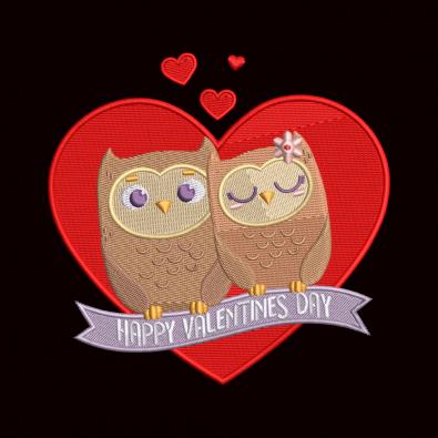 Valentine Day Love Couple Digitized Embroidery Design | Cre8iveSkill