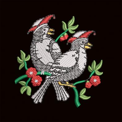 Sparrow Bird Digitized Embroidery Design