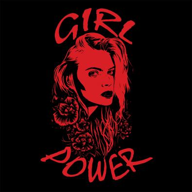 Girl Power Vector Graphics Design