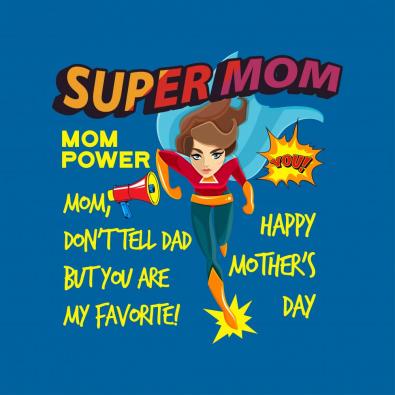 Super Mom Vector Graphic Design | Cre8iveSkill