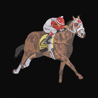 Racing Horse Machine Embroidery Design | Cre8iveSkill