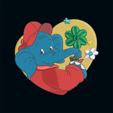 Cartoon Elephant Machine Embroidery Designs | Cre8iveSkill