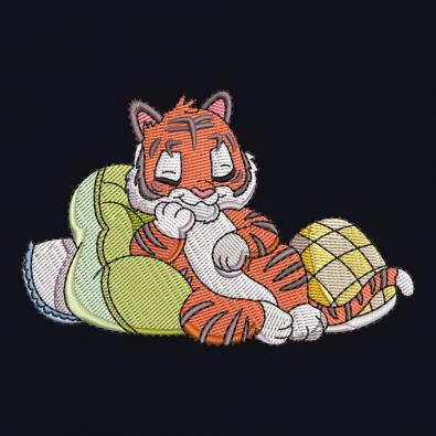 Baby Tiger Embroidery Design | Cre8iveSkill