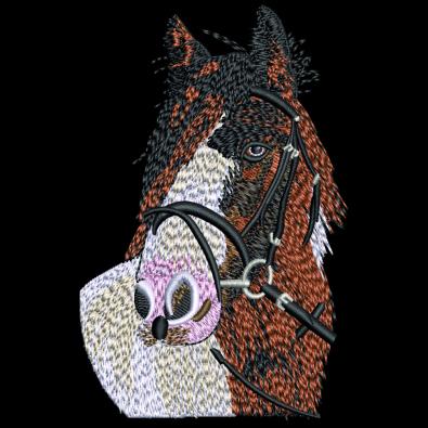 Horse With Lead Rope Embroidery Design - Cre8iveSkill