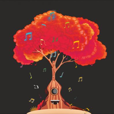 Music Tree Vector Art -Cre8iveSkill