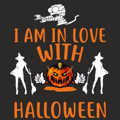I Am In Love With Halloween Vector Art Design | Cre8iveSkill