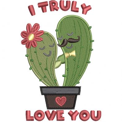 I Truly Love You Machine Embroidery Design | Cre8iveSkill