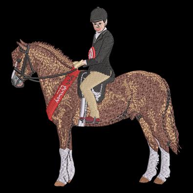 High Quality Horse Rider Machine Embroidery Design | Cre8iveSkill