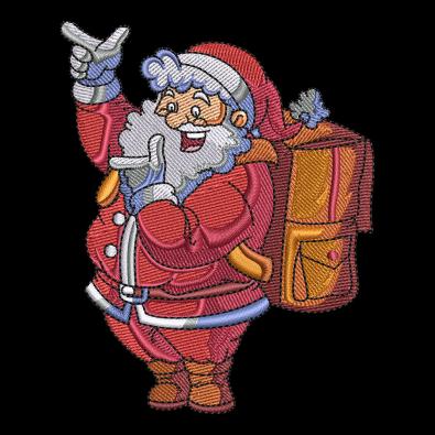 Chilling Santa Embroidery Design | Cre8iveSkill