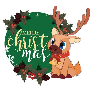 Christmas Reindeer Vector Design | Cre8iveSkill