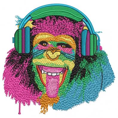 High Quality Muricano Monkey Embroidery Design | Cre8iveSkill