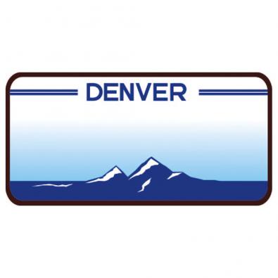 Denver Licence Plate Vector Art | Cre8iveSkill