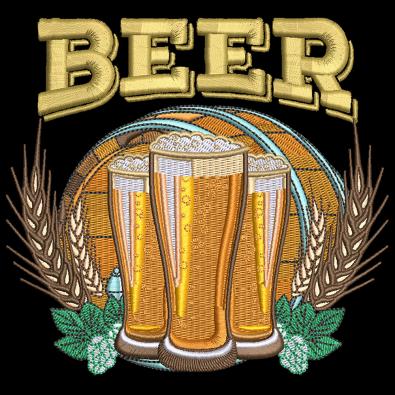 High Quality Beer Embroidery Pattern  | Cre8iveSkill