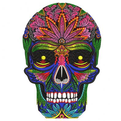 Floral Skull Embroidery Design | Cre8iveSkill