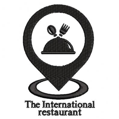 High Quality The International Restaurant Embroidery Design | Cre8iveSkill