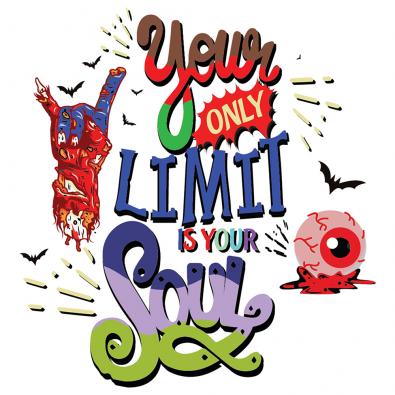 Only Limit Is Your Soul Vector Design Halloween Vector Art Design | Cre8iveSkill