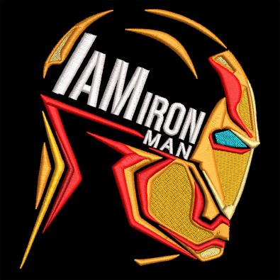 High Quality I Am Iron Man Embroidery Design | Cre8iveSkill