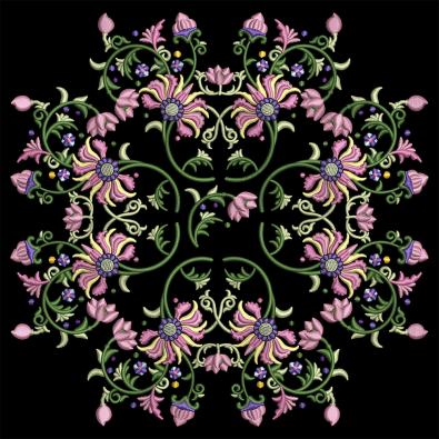 Top Notch Artistic Floral Embroidery Pattern | Cre8iveSkill