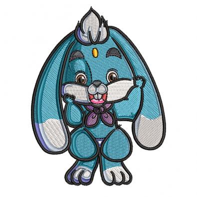 High Quality Blue Rabbit Machine Embroidery Design | Cre8iveSkill