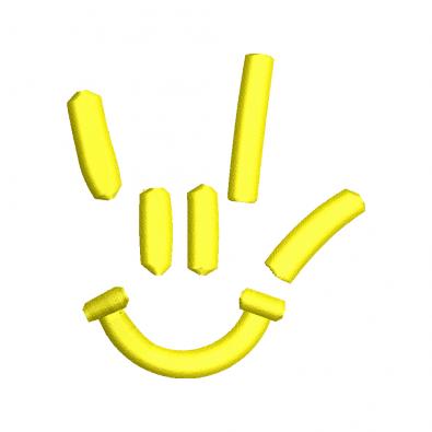Smiley 3D Puff Embroidery