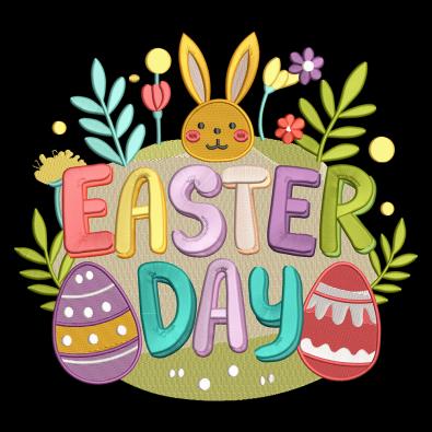 Colorful Easter Egg Embroidery Design-Cre8iveskill
