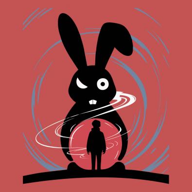 Shadow Bunny Vector Design | Rabbit Vector Artwork – Cre8iveSkill