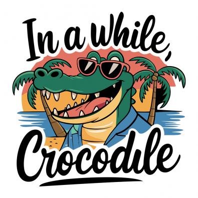In a while Crocodile Vector Art - Cre8iveskill