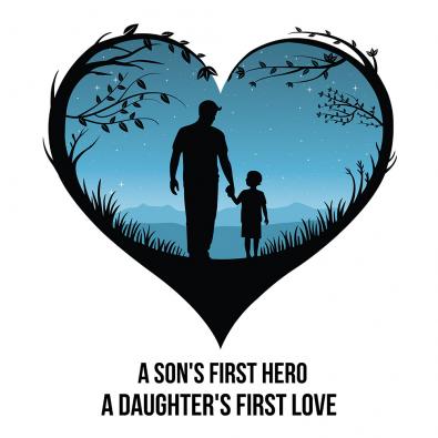 Father Love Vector Design- Cre8iveskill